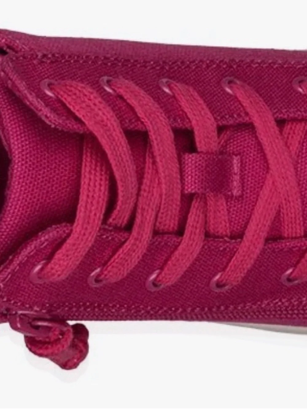 High-Top Canvas Athletic Sneaker in Bright Pink for use with an AFO